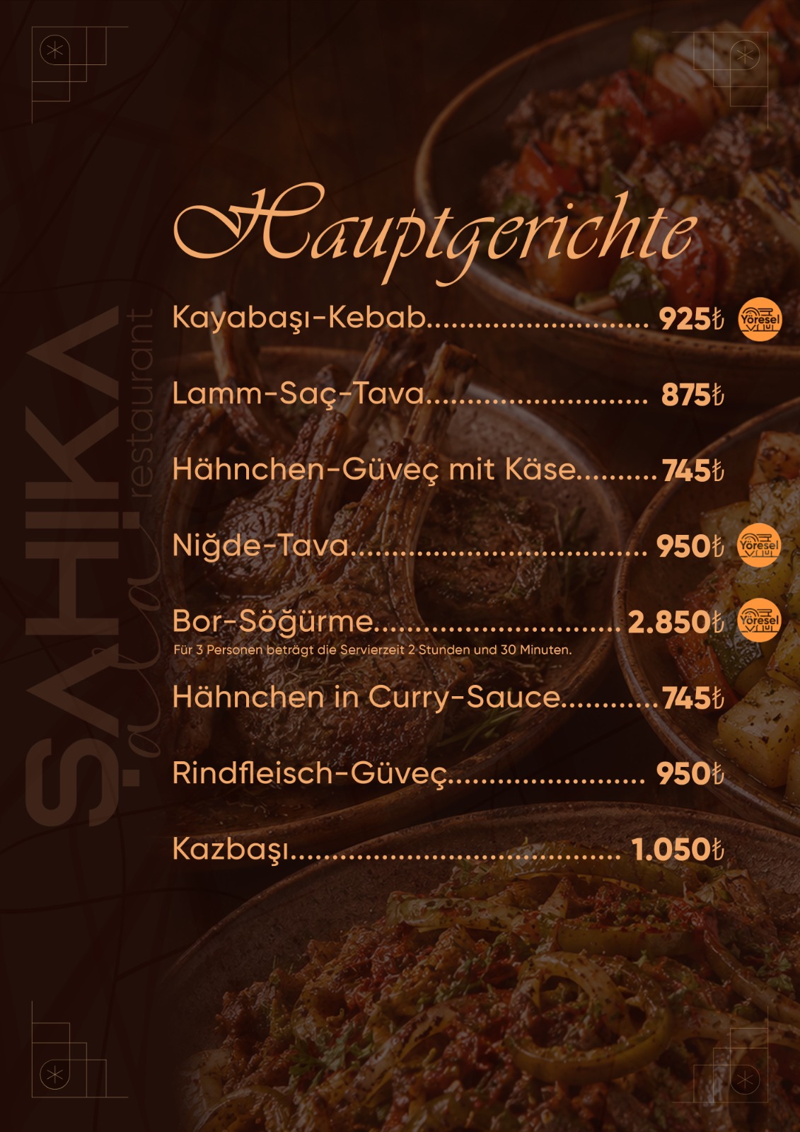 Menu Page