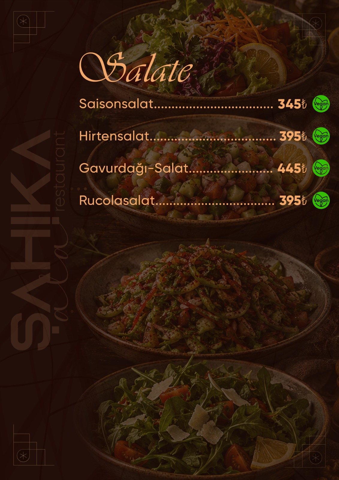 Menu Page