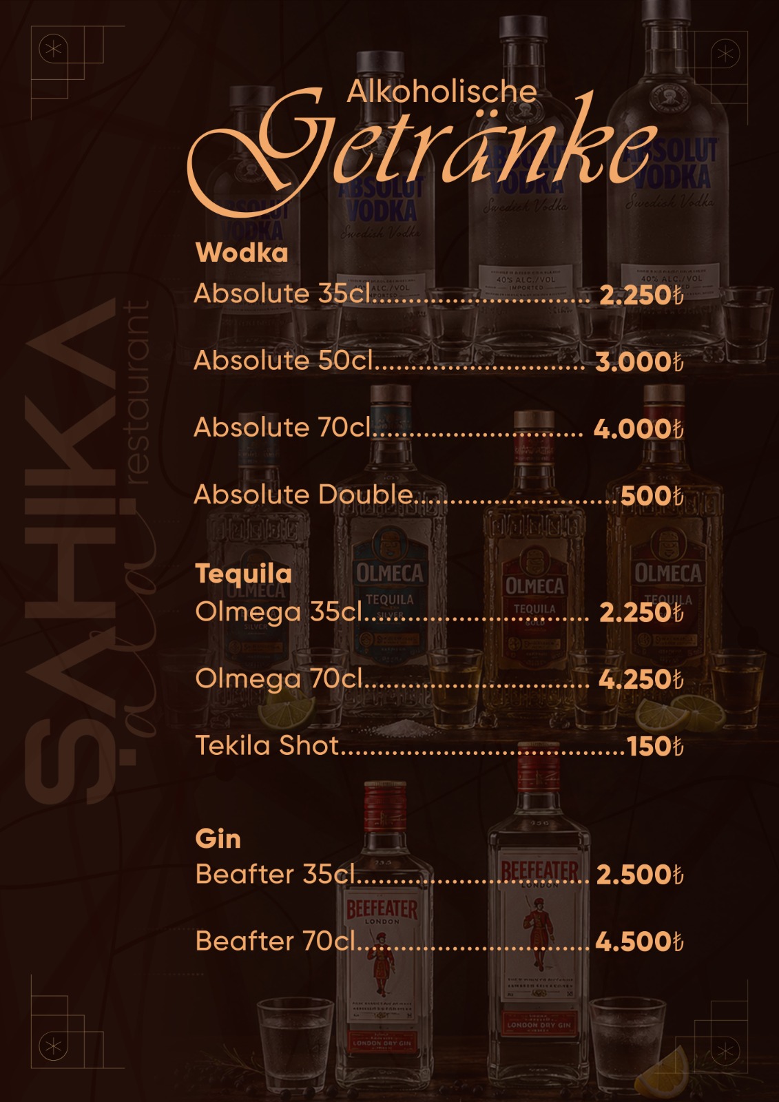 Menu Page