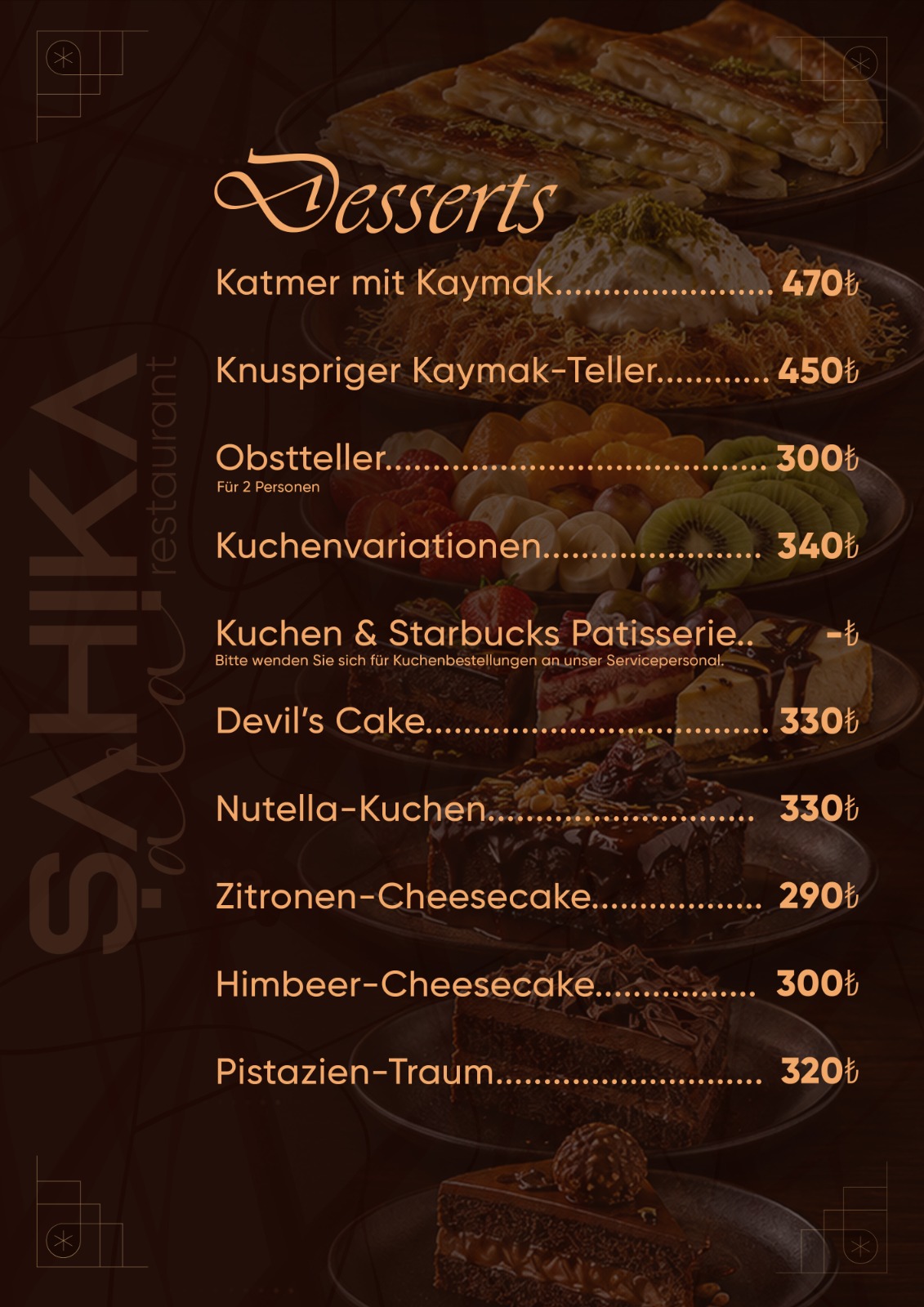 Menu Page