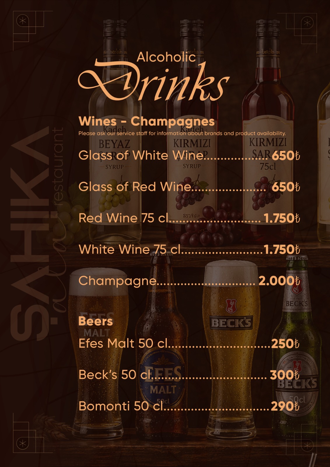 Menu Page