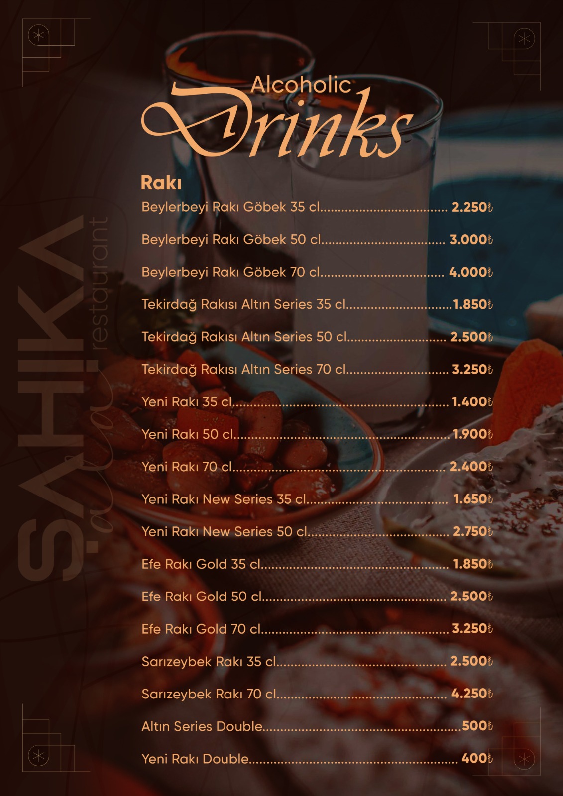 Menu Page