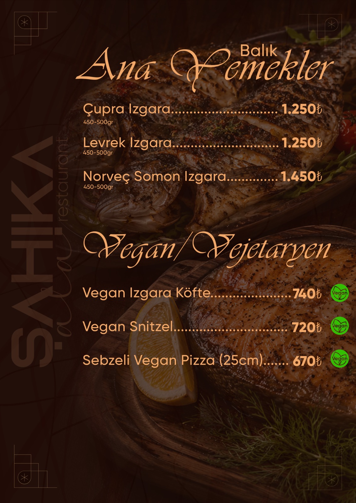 Menu Page