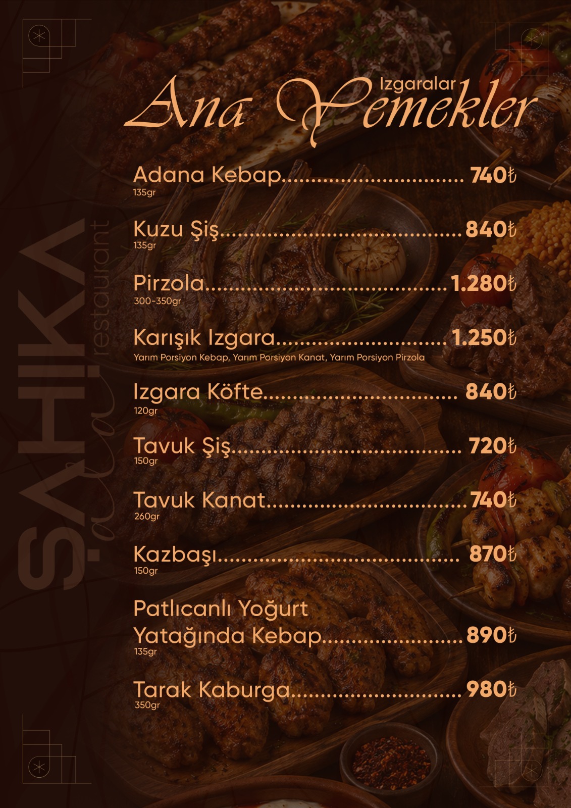 Menu Page