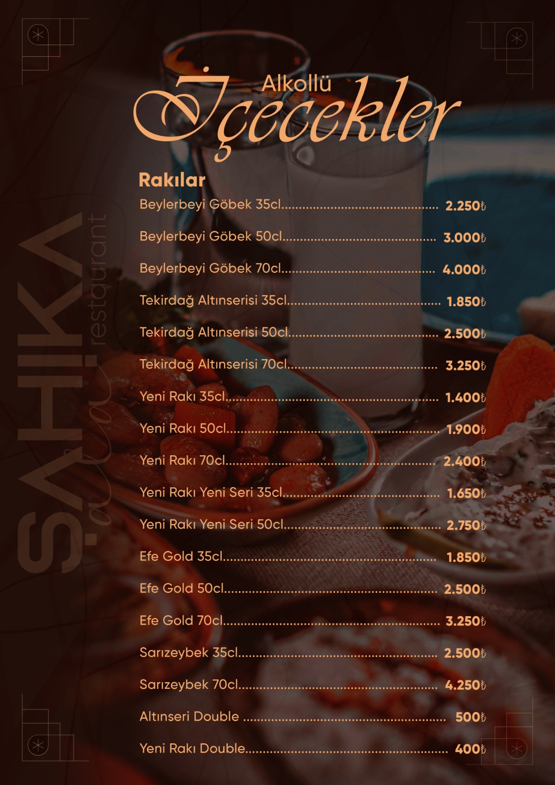 Menu Page
