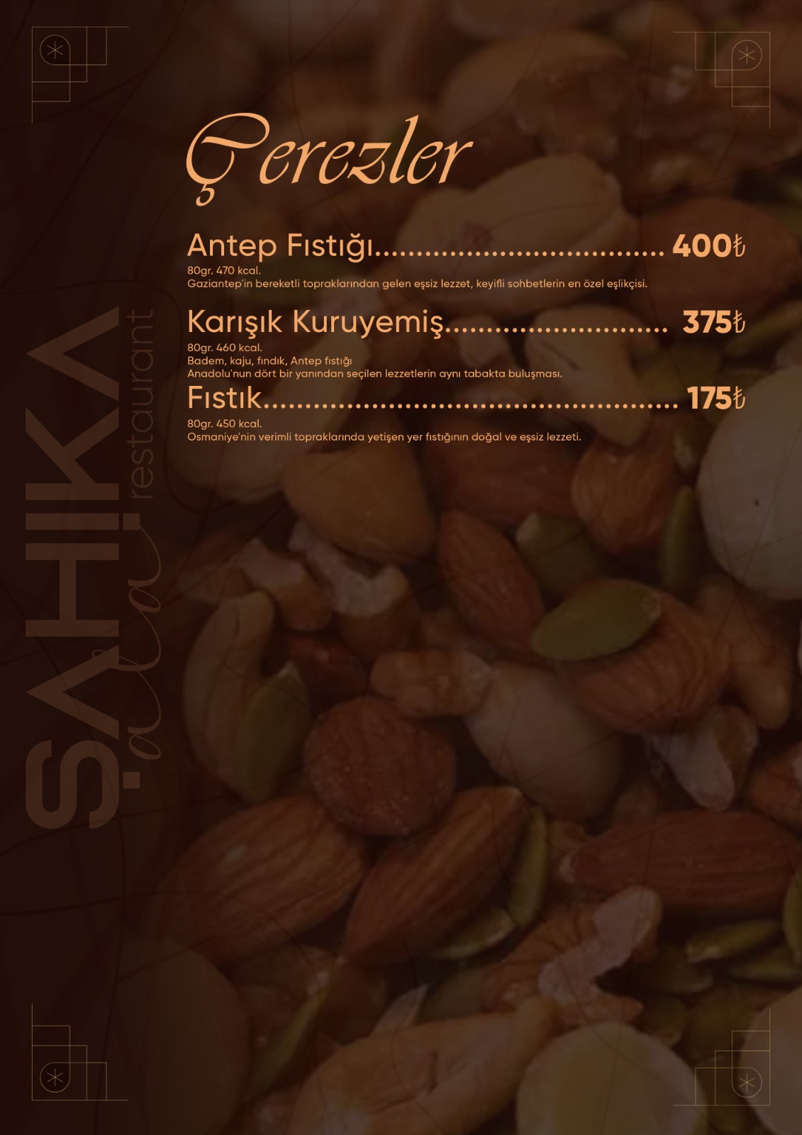 Menu Page