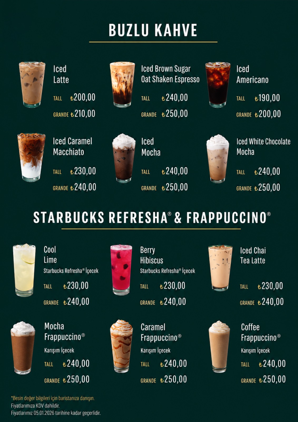 Menu Page