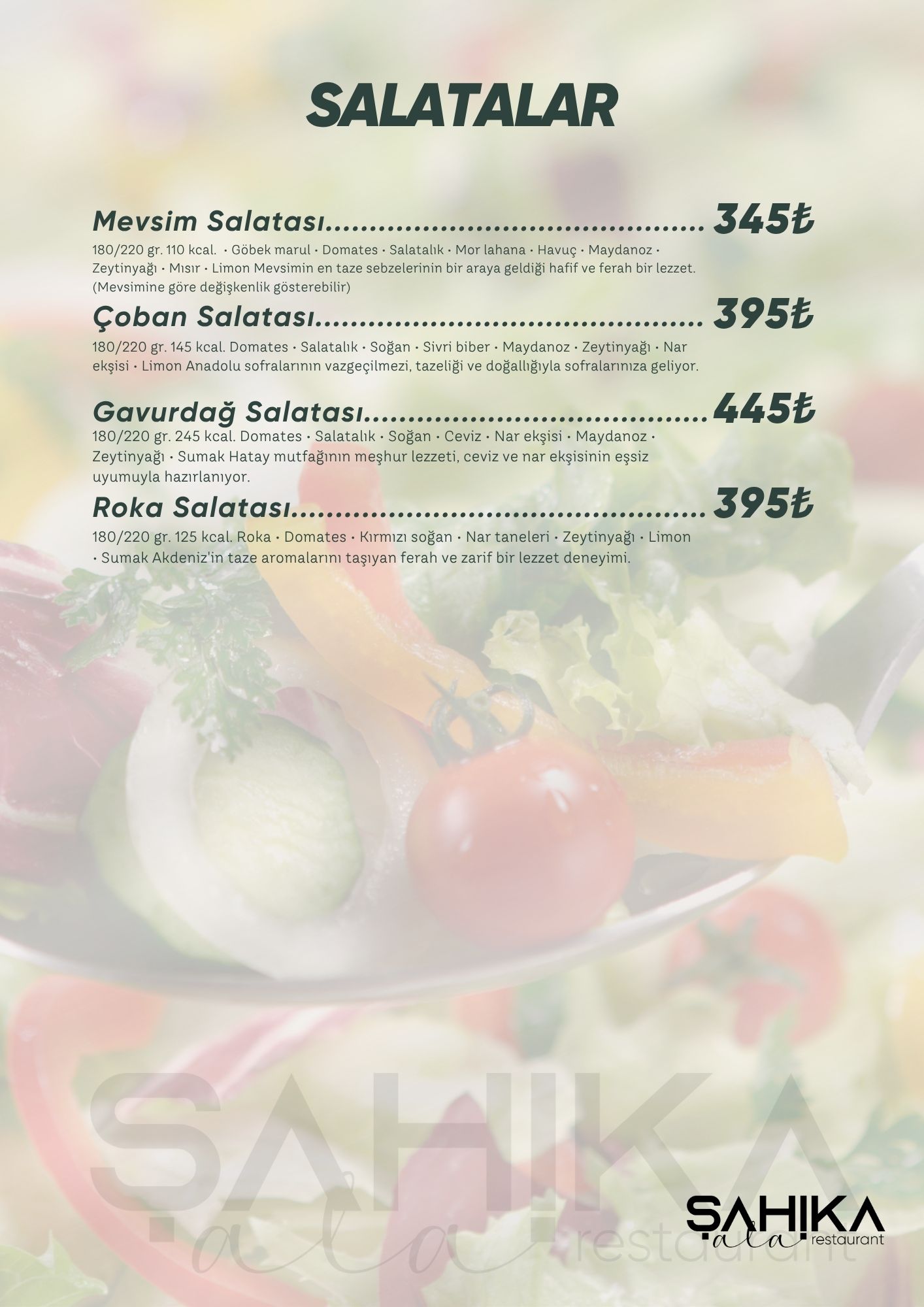 Menu Page