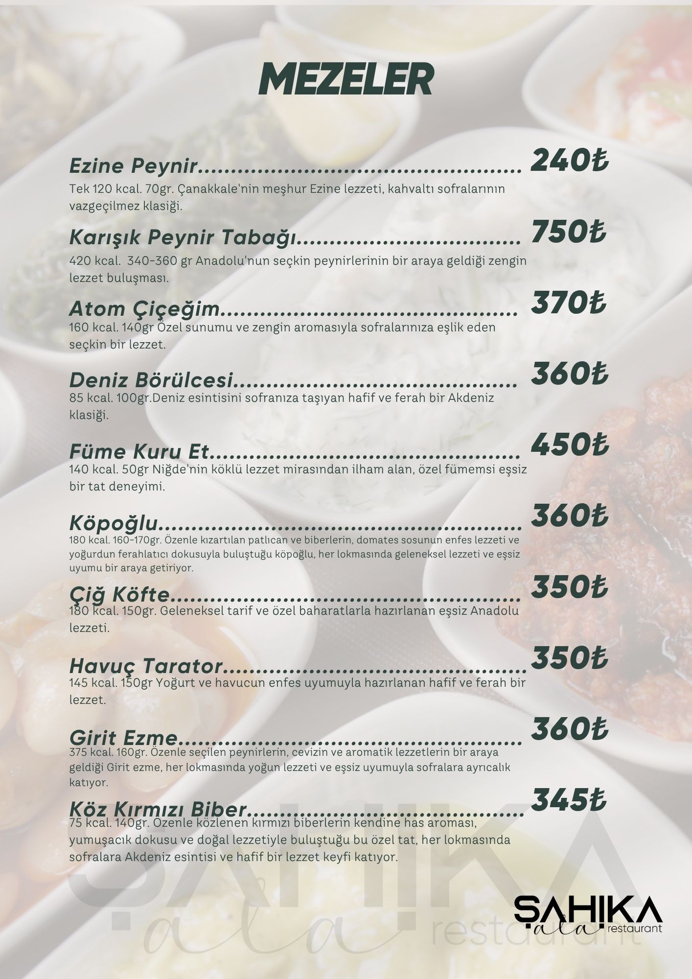 Menu Page